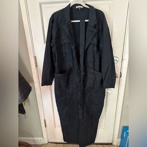 Dark blue utility jumpsuit